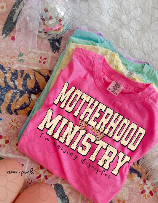 Motherhood Is My Ministry DTF Transfer