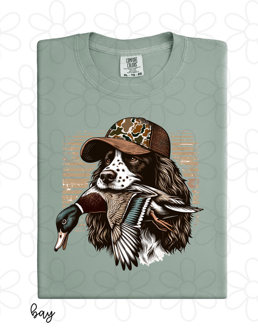 Spaniel Duck Hunting Dog DTF Transfer