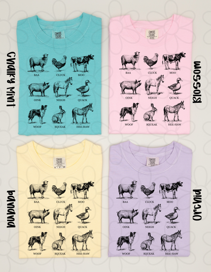 Farm Animals Kids Completed Tee