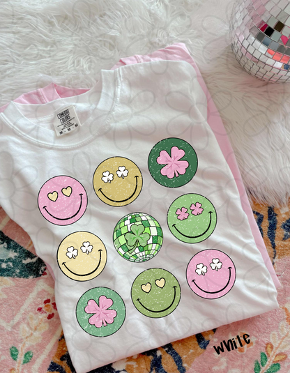 St Patricks Smileys Kids Completed Tee