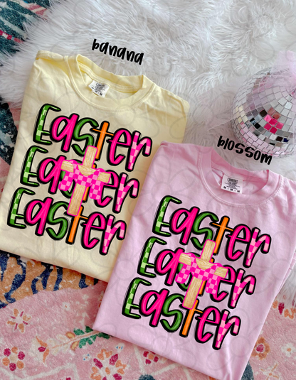 Easter Cross Kids Completed Tee