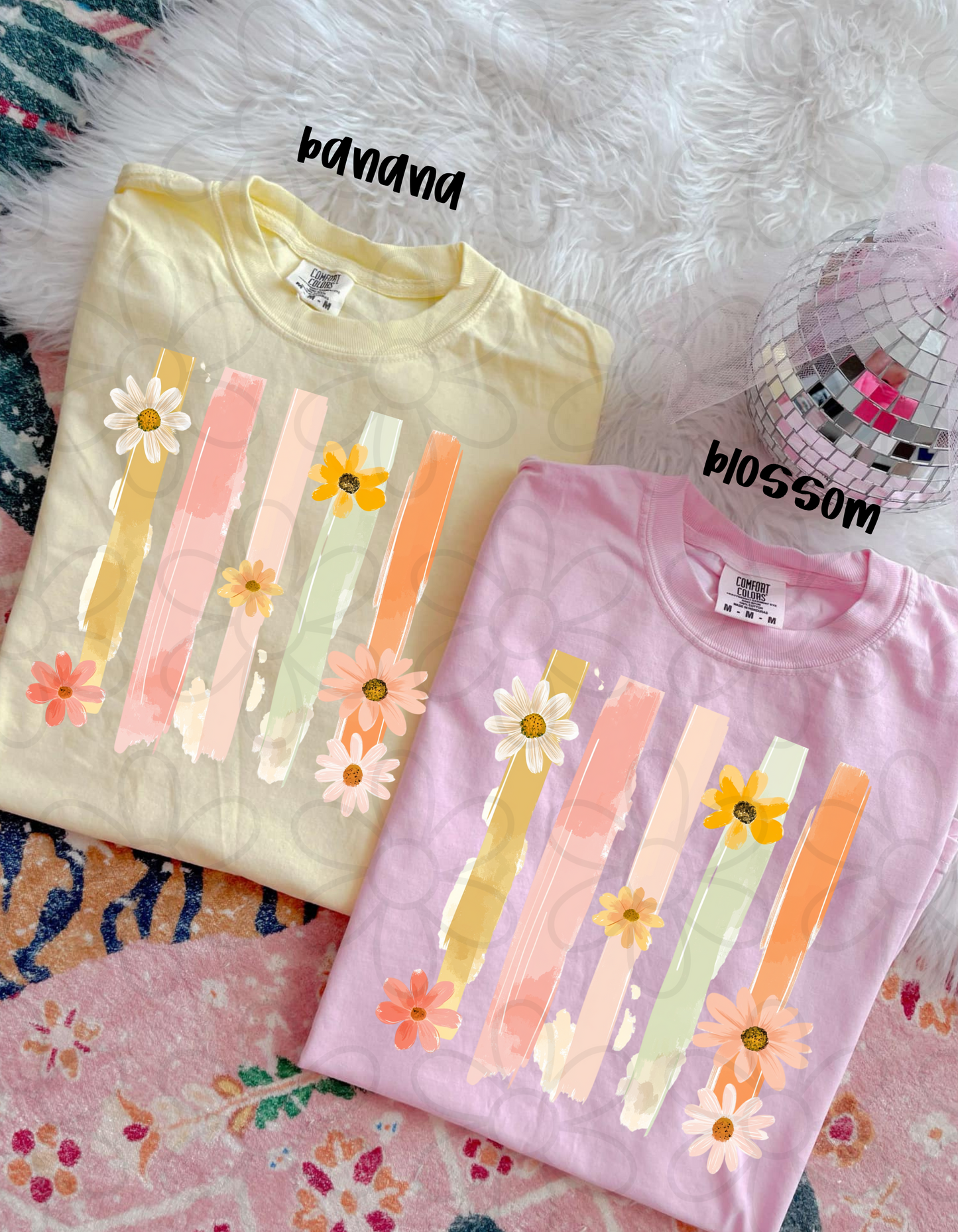 Spring Brushstroke Kids Completed Tee