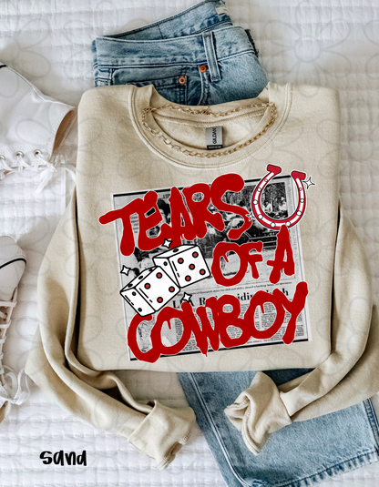 Tears Of A Cowboy Completed Tee