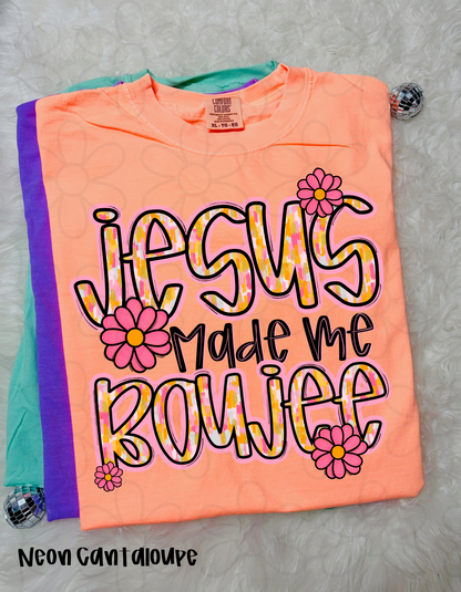 Jesus Made Me Boujee Kids Completed Tee