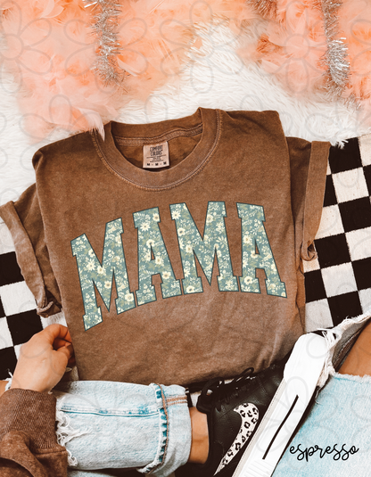 Vintage Floral Mama Completed Tee