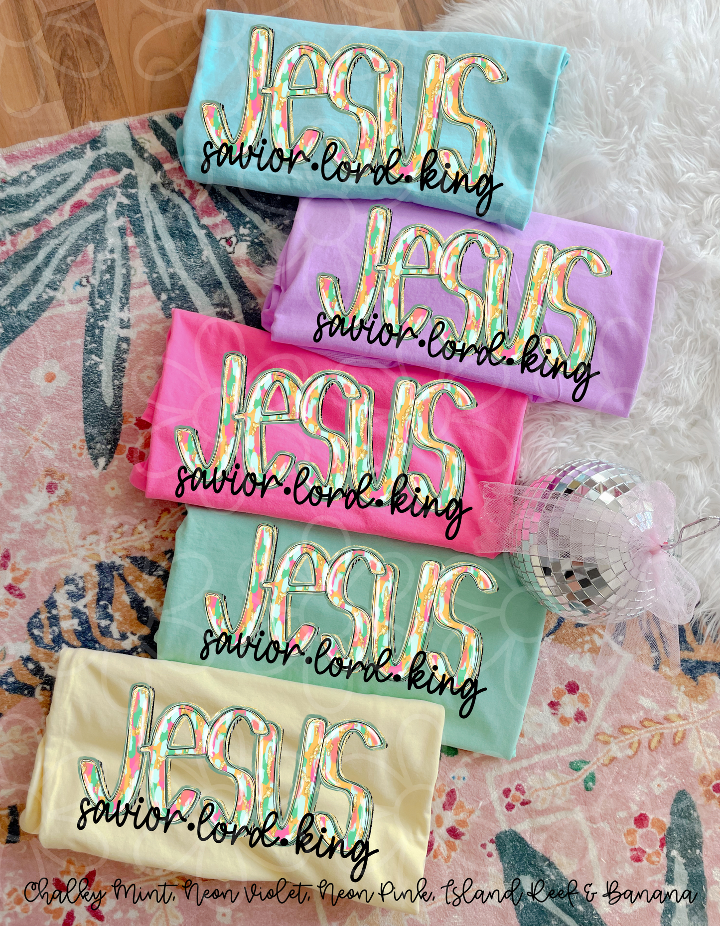 Jesus Savior Lord King Kids Completed Tee