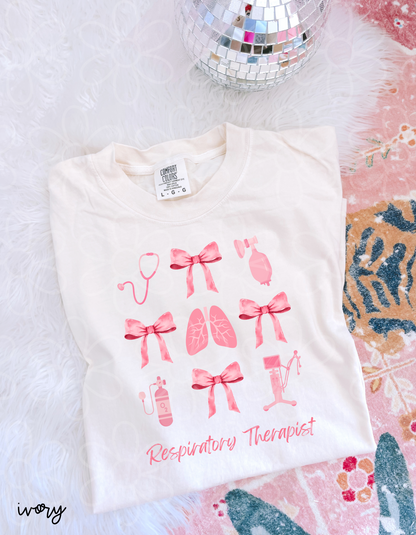 Respiratory Therapist Coquette Completed Tee