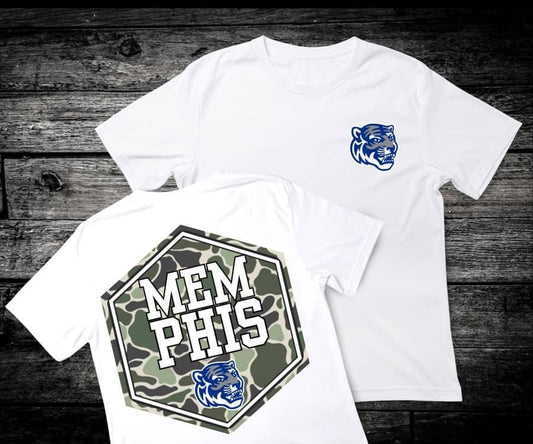 Front & Back Camo ‘Memphis’ 🏈 DTF Transfer Only