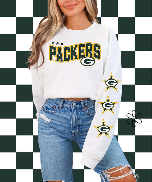 ‘Packers’ Star Sleeves ⭐️ Completed Tee