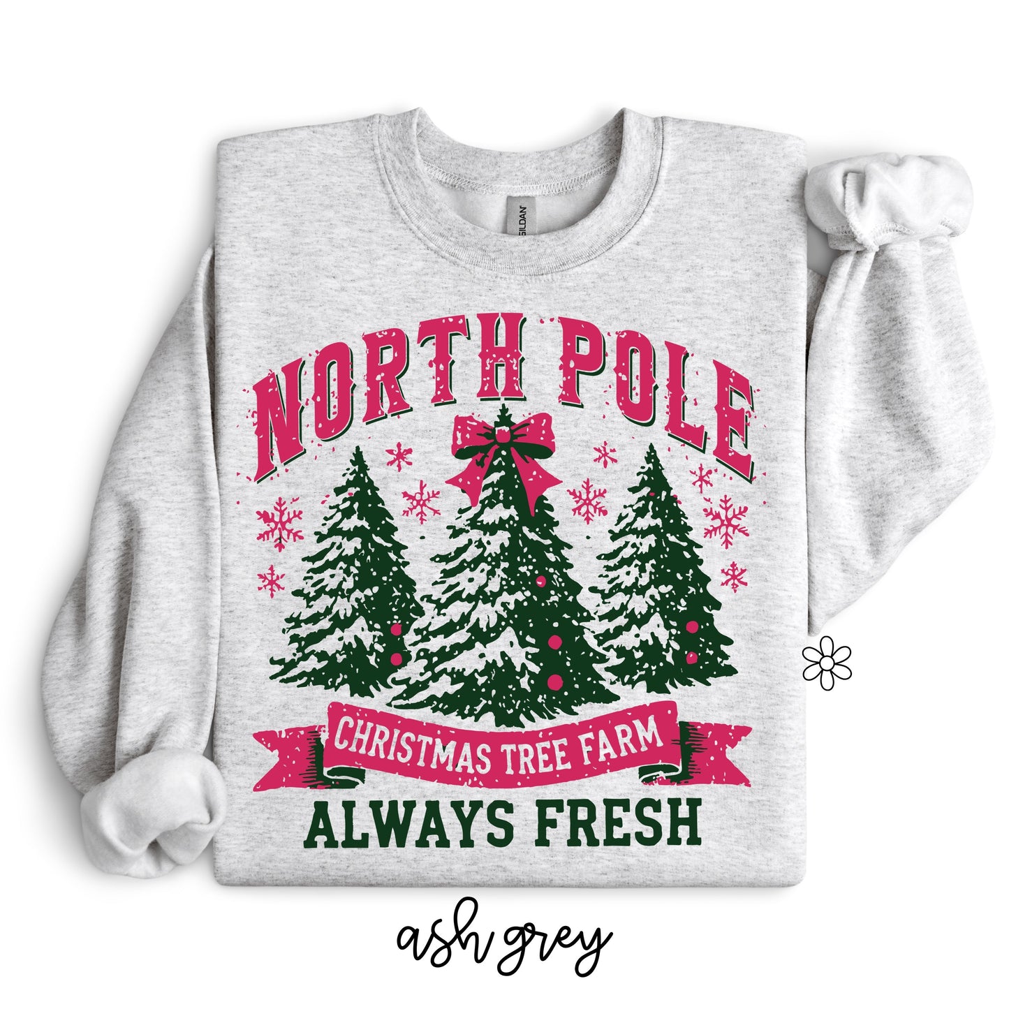 North Pole Christmas Tree Farm DTF Transfer