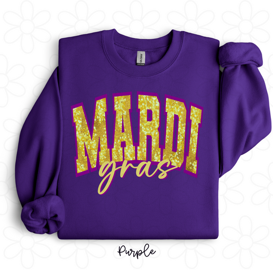 Mardi Gras In Gold Completed Tee