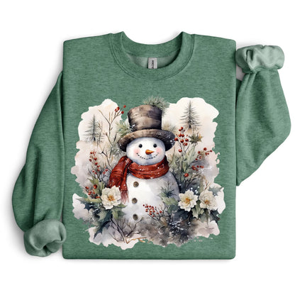 Vintage Snowman ⛄ DTF Transfer Only