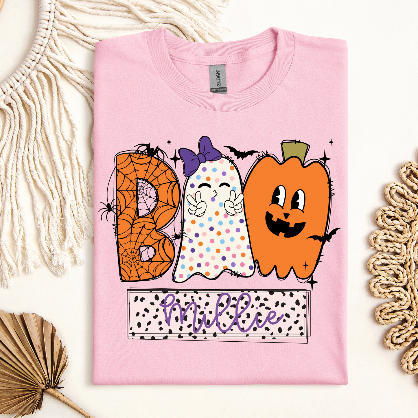 Custom Girls Halloween Completed Tee