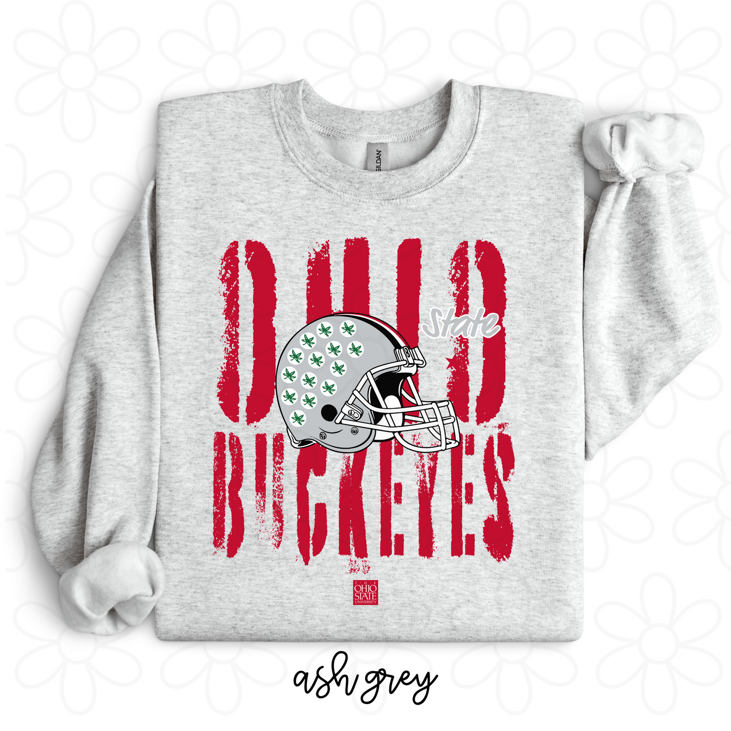 Ohio State Buckeyes Distressed Completed Tee