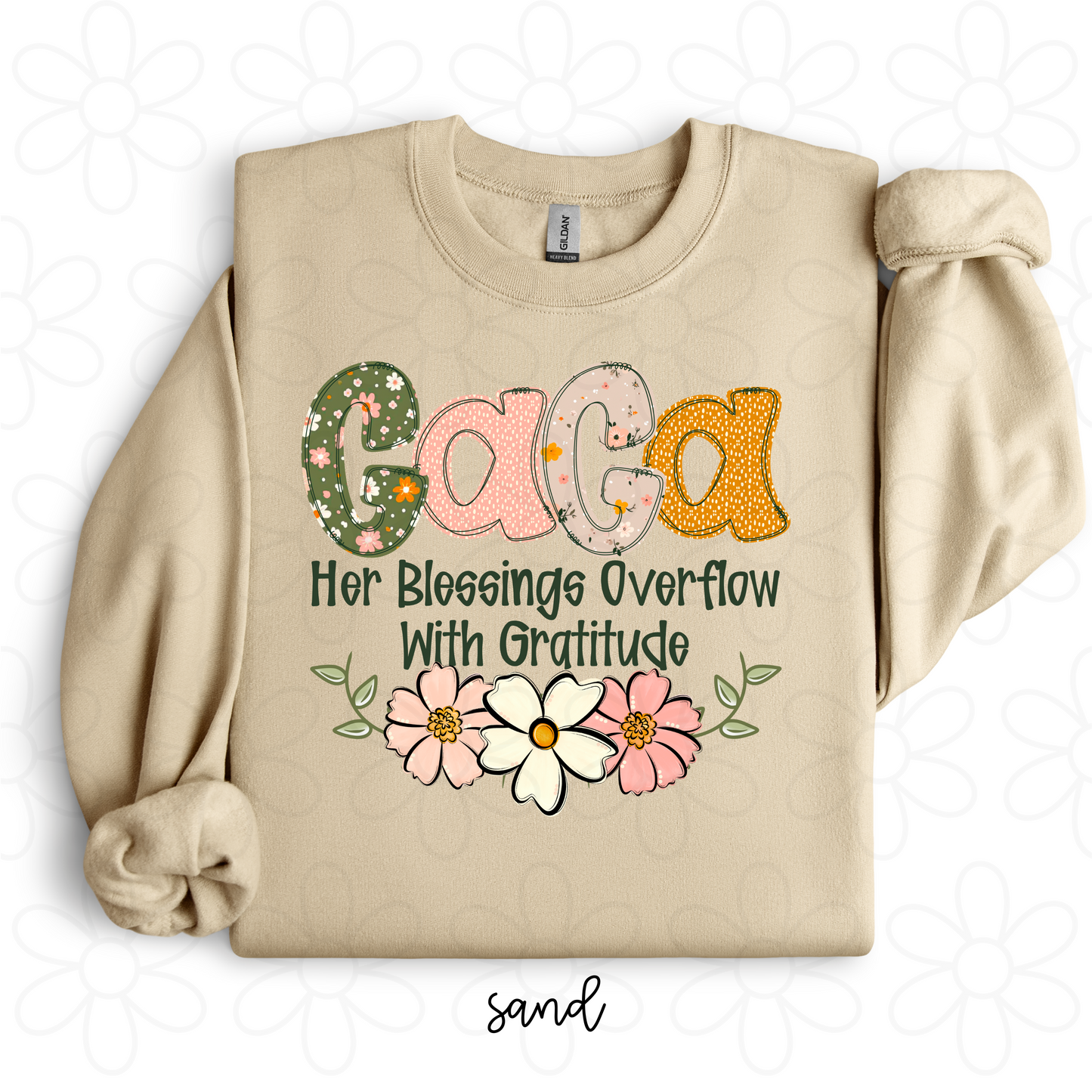 Custom Her Blessings Overflow With Gratitude (Multiple Options) Completed Tee