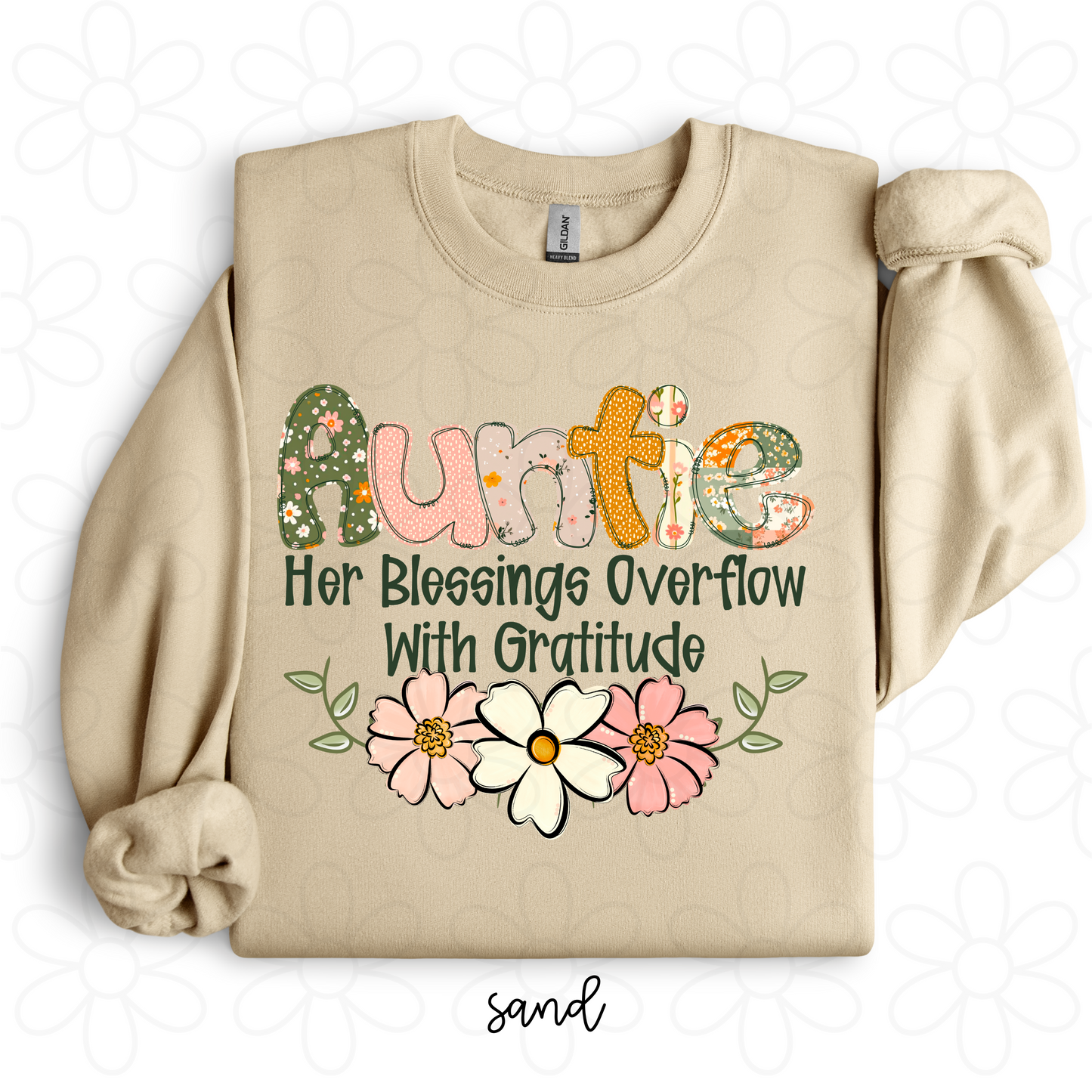 Custom Her Blessings Overflow With Gratitude (Multiple Options) Completed Tee