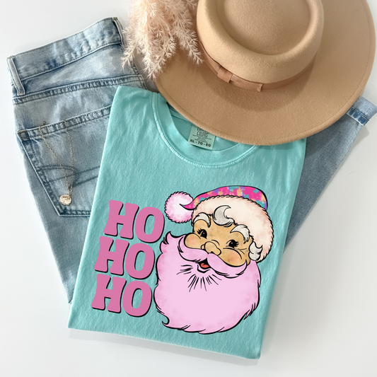 Santa Watercolor  HO HO HO 🎅🏻 Completed Tee