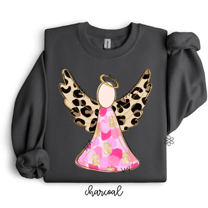 Leopard Angel Completed Tee