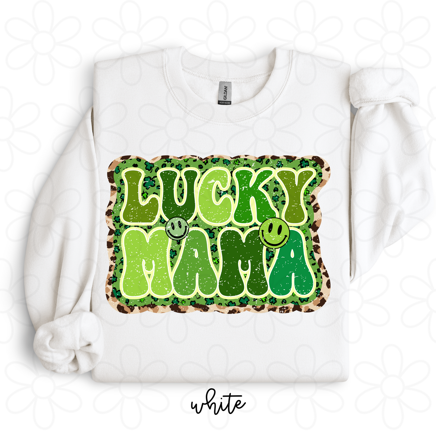 Green Lucky MaMa DTF Transfer