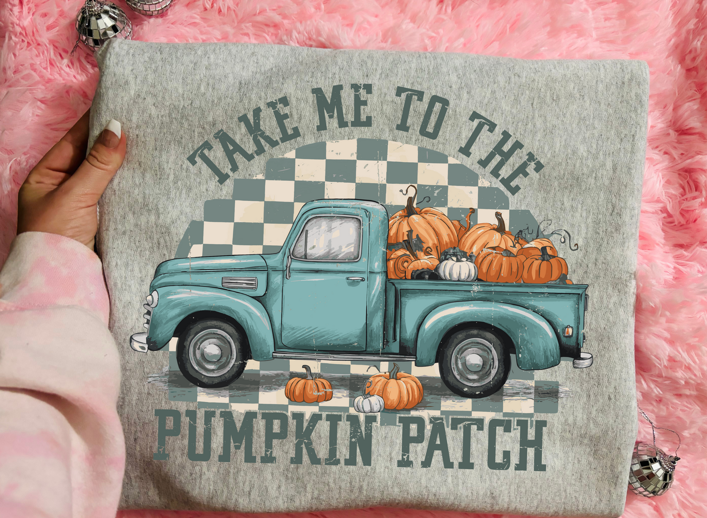 Take Me To The Pumpkin Patch Completed Tee