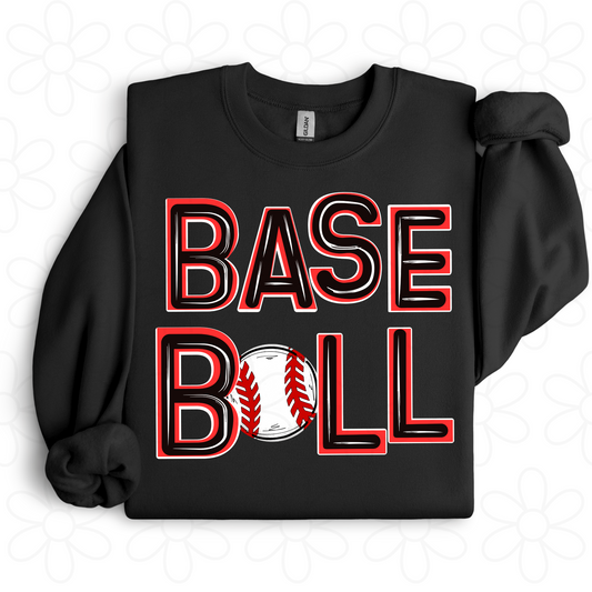 Custom Colorful Baseball DTF Transfer