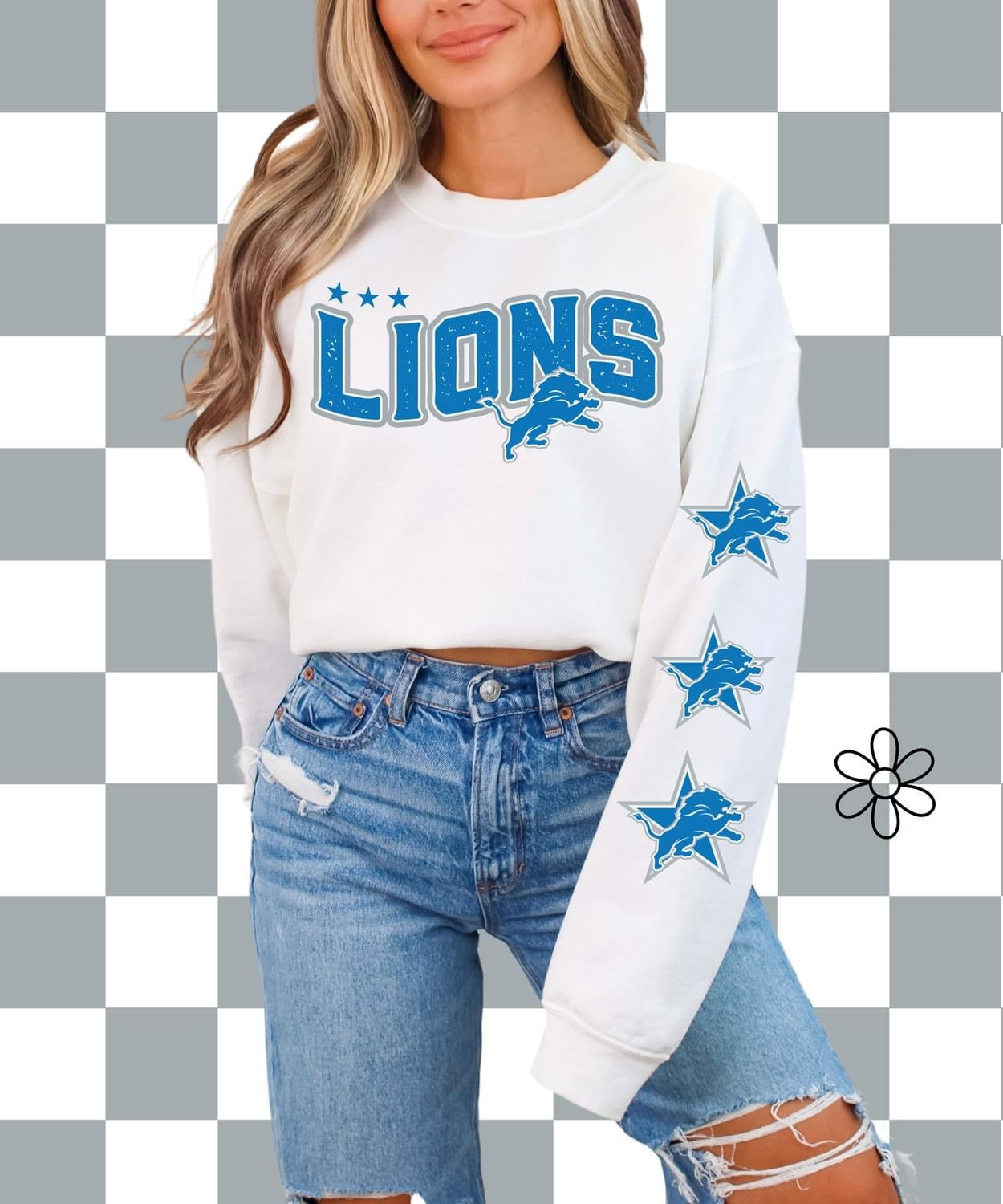 ‘Lions’ Star Sleeves ⭐️ DTF Transfer