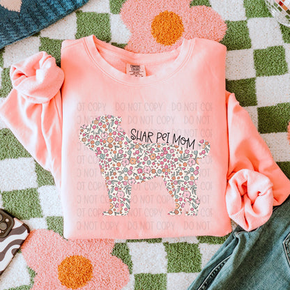 Dog Floral ( Multiple Options NO CUSTOMS ) Kids Completed Tee