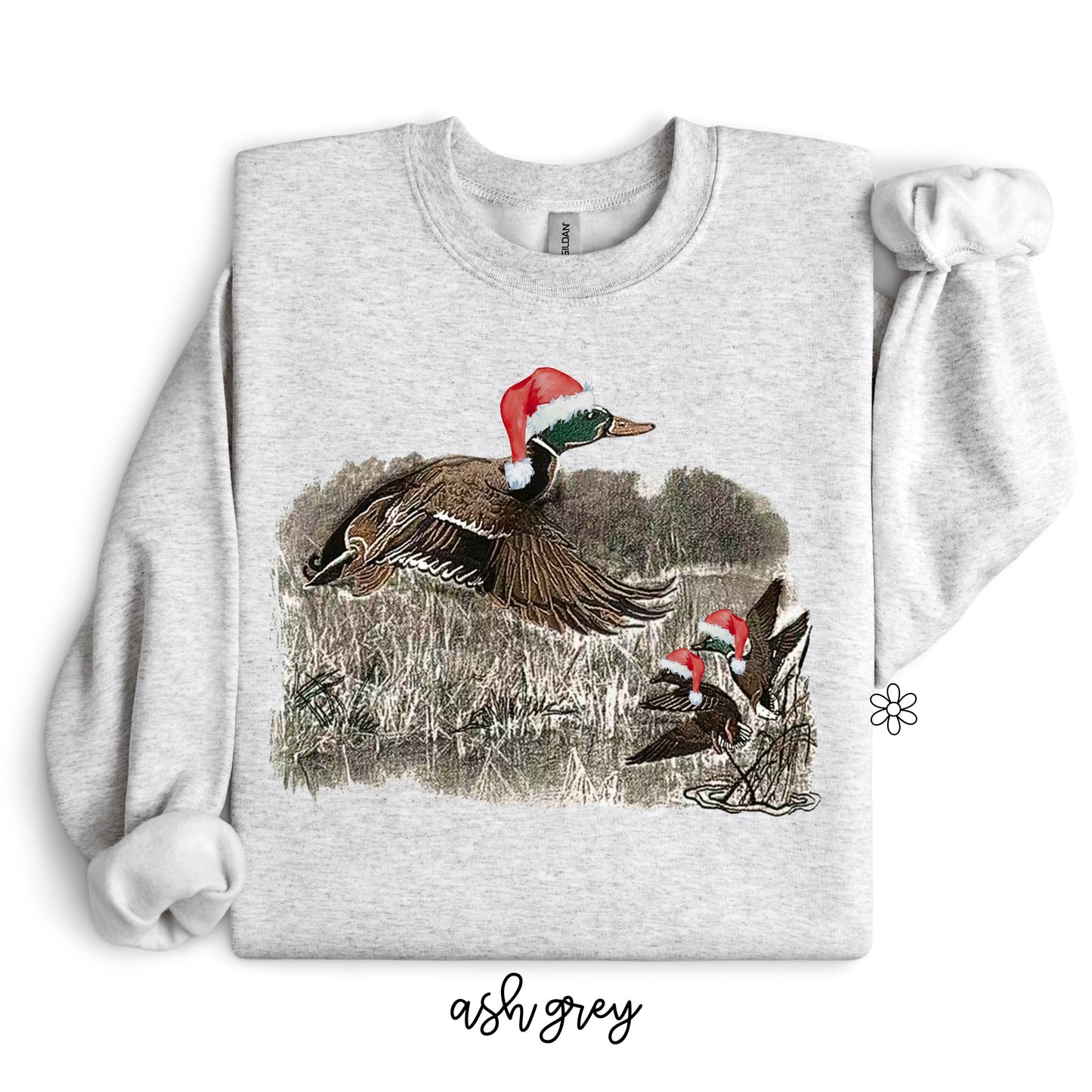 Vintage Duck Christmas Kids Completed Tee