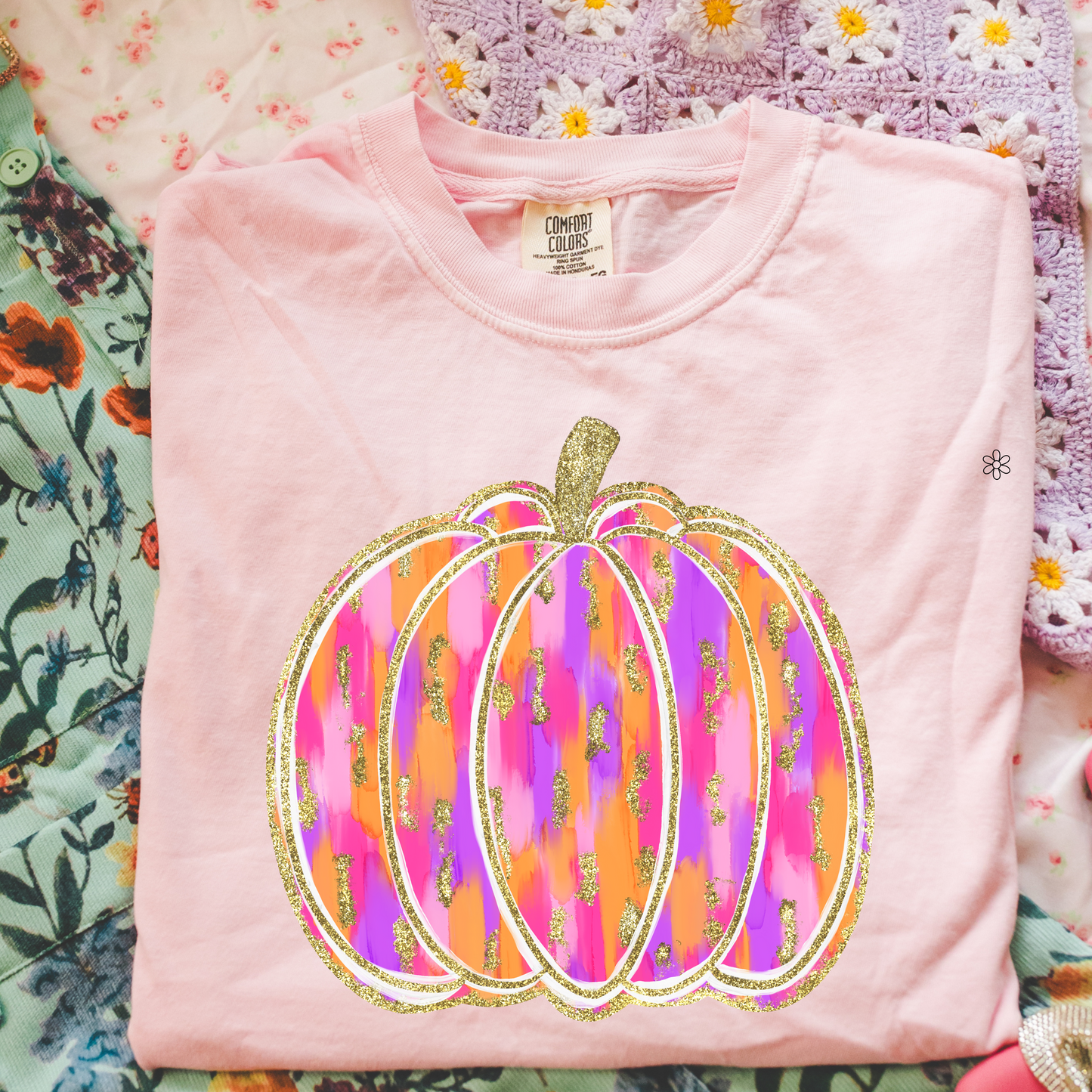 Glitter Pumpkin Transfer Only