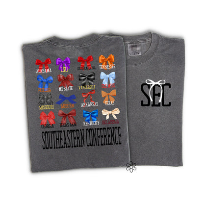 SEC Southern Conference Bows Completed Tee