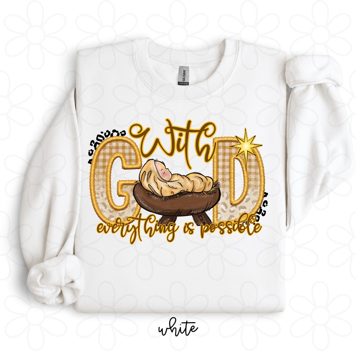 With God Everything Is Possible Kids Completed Tee