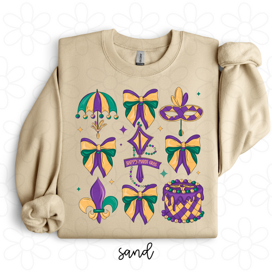 Happy Mardi Gras Kids Completed Tee