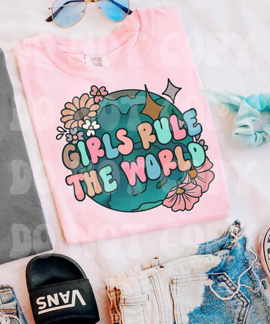 ‘Girls Rule The World’ 🌎 Completed Tee