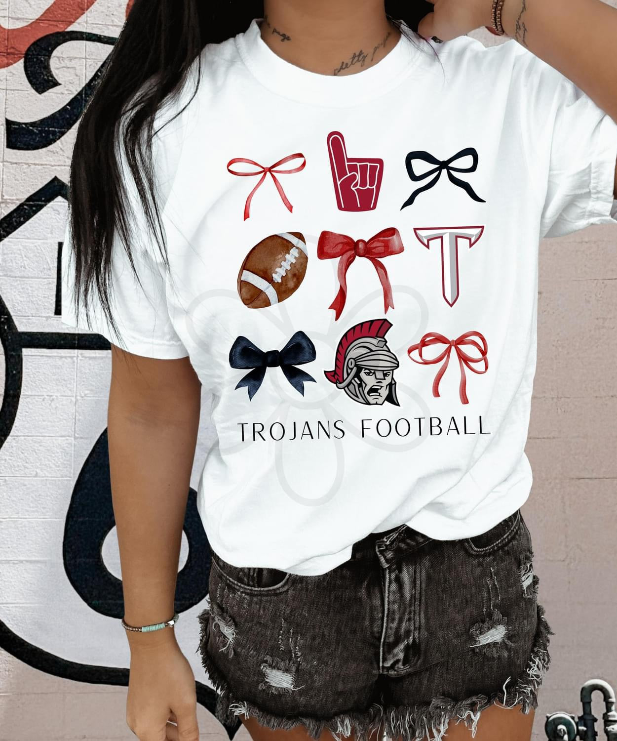 ‘Trojans Football’ 🏈 Completed Tee