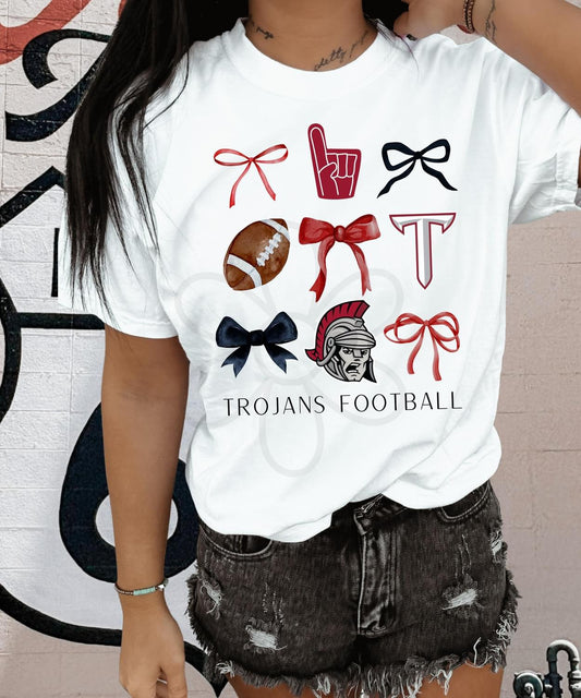 ‘Trojans Football’ 🏈 Completed Tee