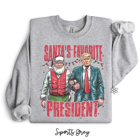 Santa's Favorite President DTF Transfer