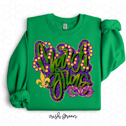 Mardi Gras Completed Tee