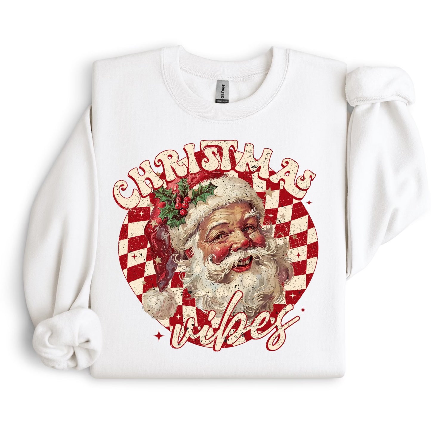 Vintage Christmas Vibes Completed Tee