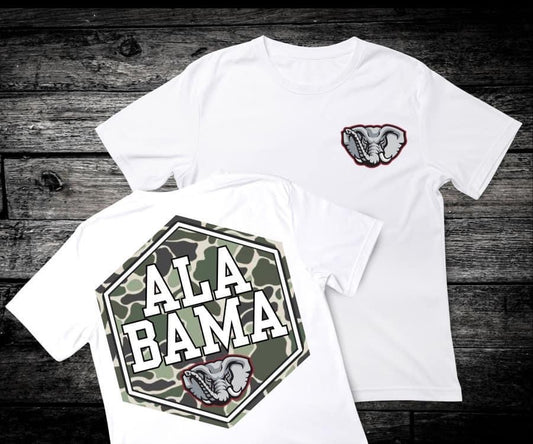 Front & Back Camo ‘Alabama’ 🏈 DTF Transfer Only