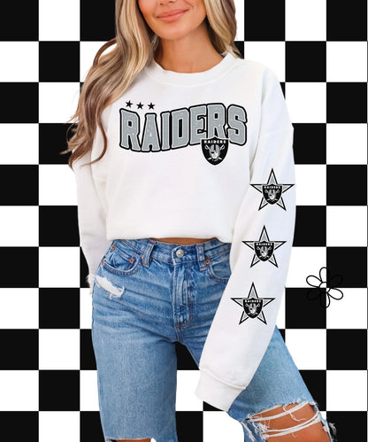 ’Raiders’ Star Sleeves ⭐️ Completed Tee