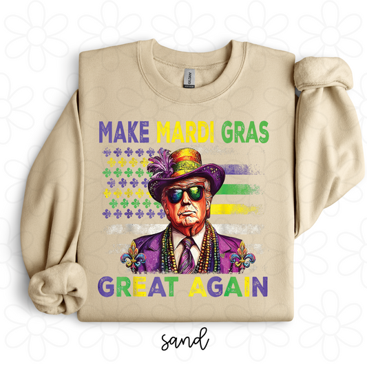 Make Mardi Gras Great Again Completed Tee