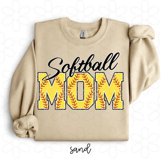 Softball Mom Completed Tee