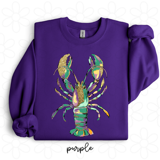 Mardi Gras Lobster Kids Completed Tee