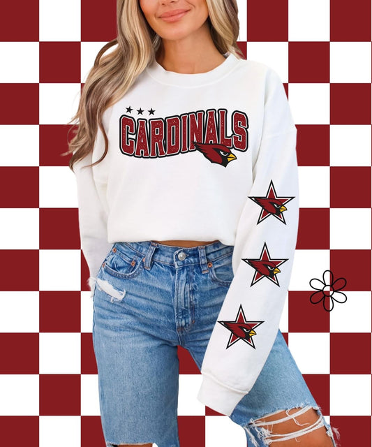 ‘Cardinals’ Star Sleeves ⭐️ DTF Transfer