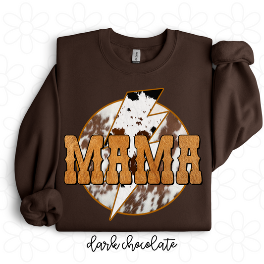 Cow Print MaMa Completed Tee