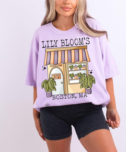 ‘Lilly Blooms | Boston, MA’ Completed Tee