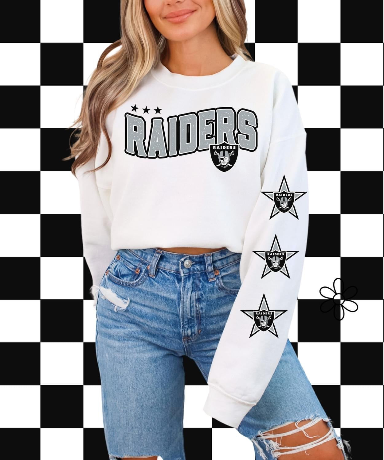 ‘Raiders’ Star Sleeves ⭐️ DTF Transfer