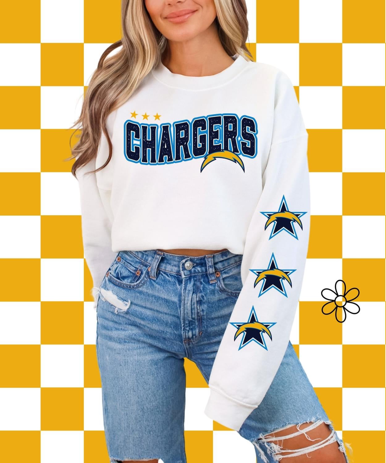 ‘Chargers’ Star Sleeves ⭐️ DTF Transfer