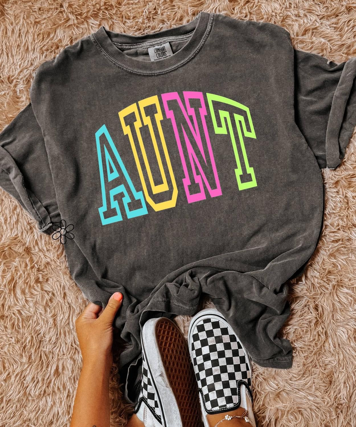 Neon ‘Aunt’ Completed Tee