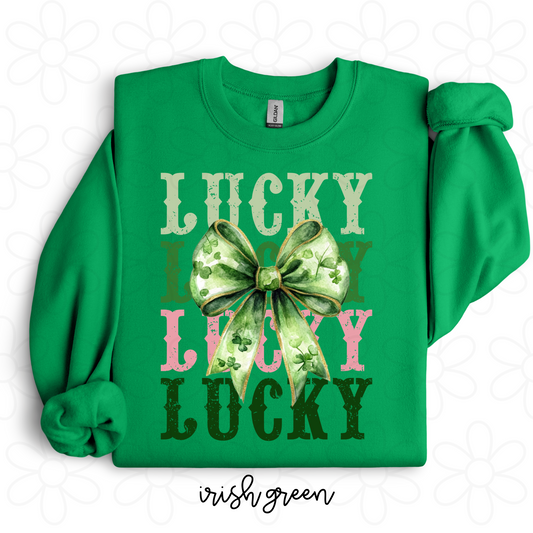 Lucky Coquette Bow Completed Tee